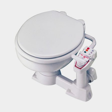 Manuell båttoalett RM69 Sealock, för sjövattenfyllning, stor skål