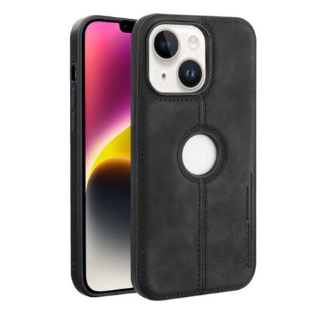 Keinonahkainen kuori iPhone 14 Plus - Svart