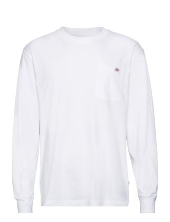 Luray Pocket Tee Ls Dickies White