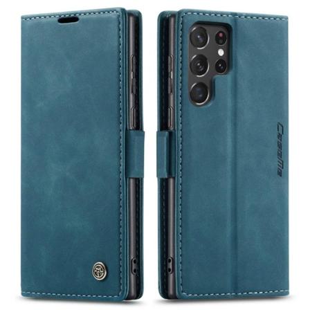 CaseMe Samsung Galaxy S22 Ultra vintage-kotelo - Vihreä Green