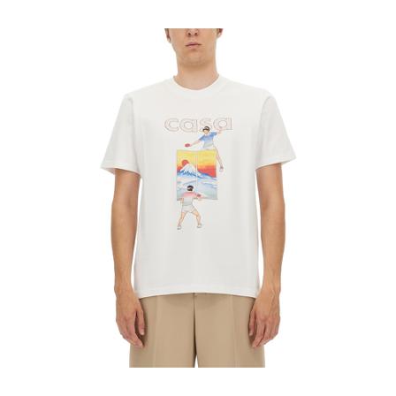 Casablanca T-Shirt Hvid, Herre T-shirts