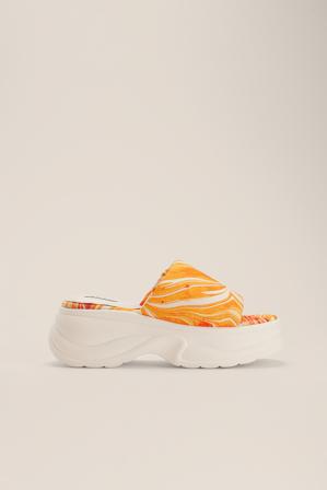 NA-KD Shoes Sandales à semelle épaisse - Slip on et tongs - Multicolore - EU 38