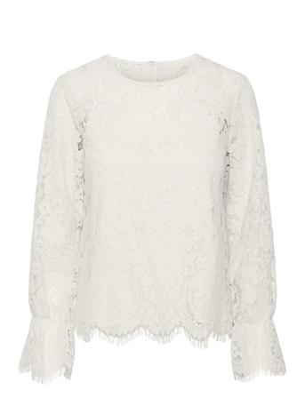 Yasperla Ls Lace Top S. Noos Cream YAS