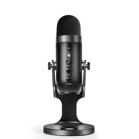 USB kondensatormikrofon Dynamisk mikrofon SORT