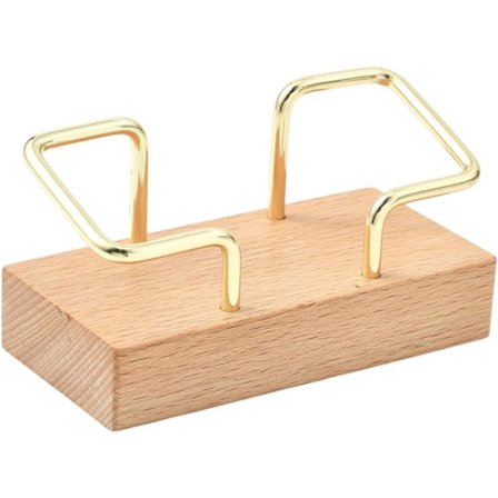 Visittkort holder i tre - Skrivebordsstativ i tre - Kompatibel med kontor, hjem og arrangementer