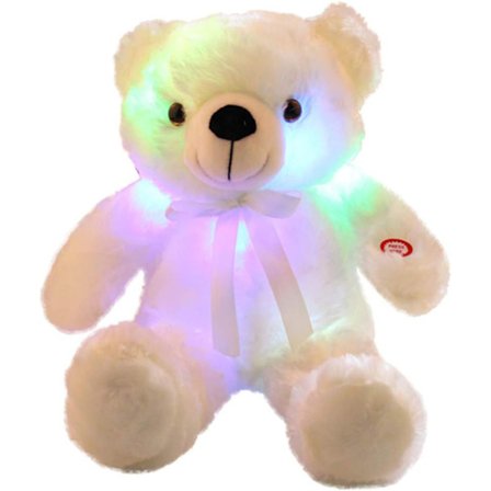 Luovia LED-valoilla varustettuja induktiivisia teddykarhu-pehmoleluja