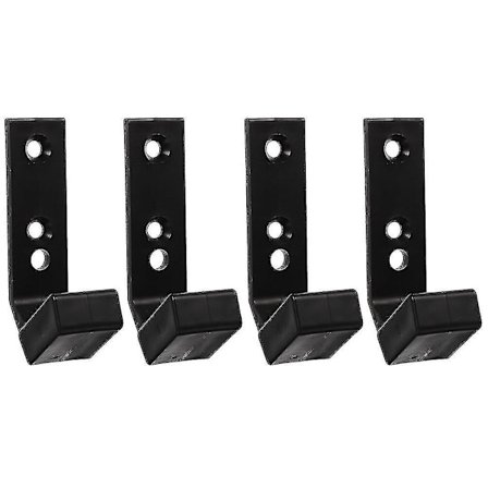 4 st skivstångshållare för garagegym, väggmonterat skivstångsfäste för kommersiellt bruk