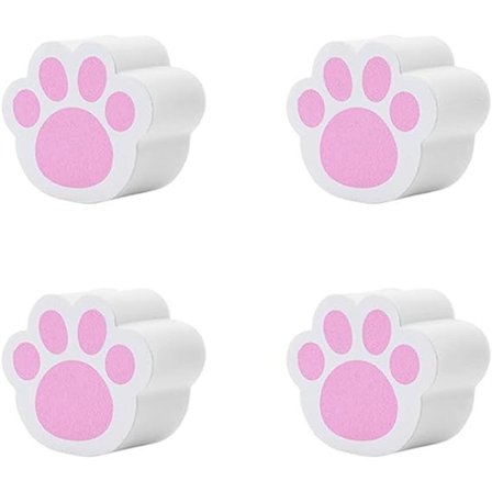 4 stk. Speilrensere i kattens kloform, Vaskesvamp for speil, Rengjøringssvamp for husholdning, Bad, Speil, Glassrengjøringsverktøy