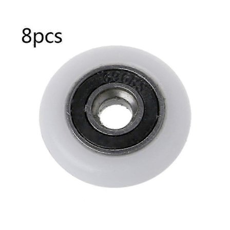 8-delt sæt med rullelejer 18,5/20/25/27 mm skydedør små hjul til rum 25 mm