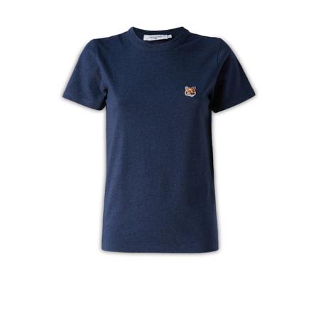 Maison Kitsuné T-Shirts blå, Dam, Dam, Storlek: S