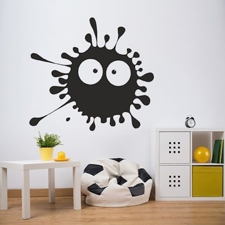 Fläck på väggen vinyl vägg klistermärke