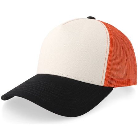 Equip - Orange trucker Keps - Off White/Light Orange/Black A-frame Trucker @ Hatstore