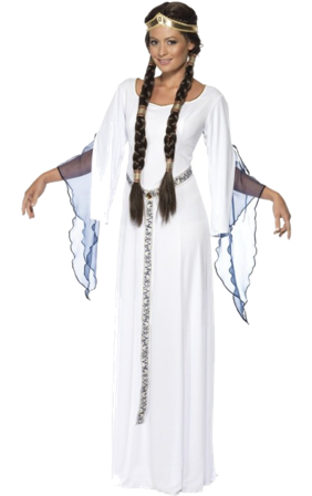 MIDDELALDERLIG JOMFRU - KOSTUME - Onesize