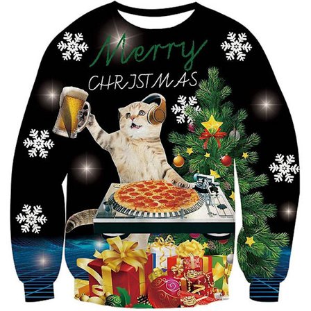 Stygg Julgenser Menn Julgenser 3d Julenissen Trykt Genser Kvinner Julgenser Julgenser