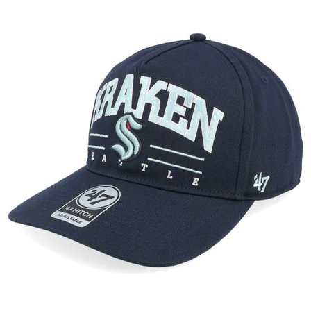 47 Brand - NHL Blå adjustable Keps - Seattle Kraken Roscoe 47 Hitch Cap Navy A-frame Adjustable @ Hatstore
