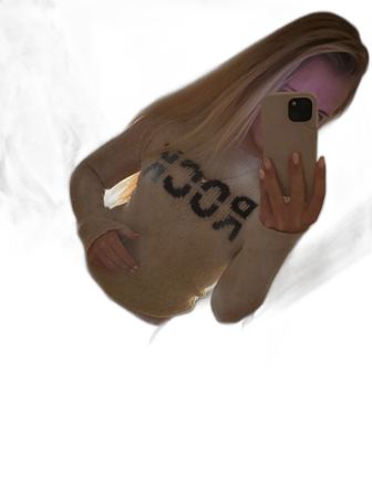 Beige stickad tröja från Zadig Voltaire med text