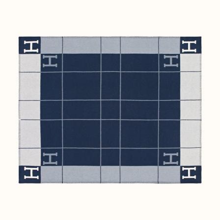 H Strikket Tæppe Europæisk og Cashmere Chenille Husholdningssofabetræk Strik tæppetæppe Navy blue 130*180CMcm