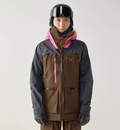 Haglöfs Vassi GTX Pro II Jacket Men Lantana Pink/Woodland Brown - Herr - XXL