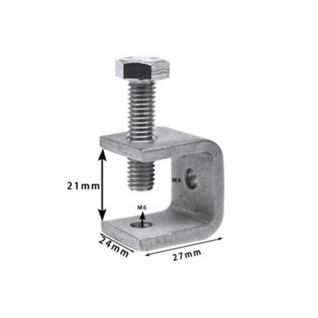 Tiger Wood Clamp Heavy Duty Rostfritt Stål Fast Arbets Trä, 20 Öppning [Enkel Yttre Hexagon], 4 Stycken