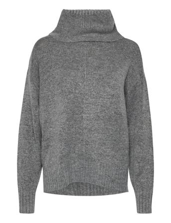 Vimathilda Cowlneck L/S Knit Top/Su/Pb Grey Vila