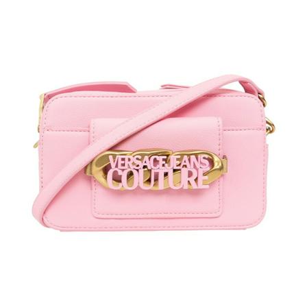 Versace Jeans Couture, Cross body bag with logo Roze, Dames, Maat:ONE Size,leer