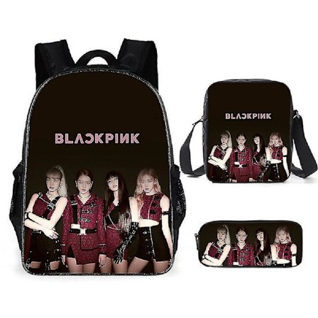 Black Pink Boy's And Girl's Backpacks Student School Bags Travel Bags Computer Bags