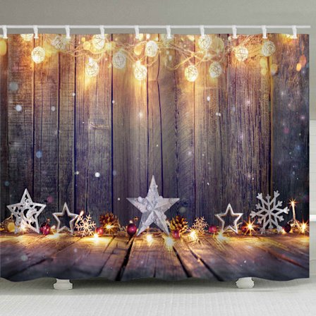 Jouluaiheinen suihkuverho, 180 x 200 cm(23)- Kylpyverho Polyeste