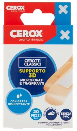 Cerox Supporto 3D Cerotti Classici 20 Pezzi 7x2cm
