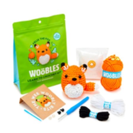 Woobles Nybörjarkit för Virkning med Easy Peasy Garn, Som Synts på Shark Tank - Pingvin