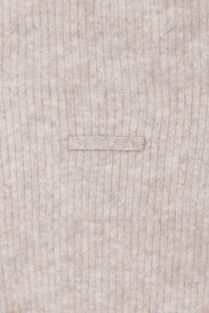 COS Women's Chaleco De Cashmere Cepillado Con Cuello De Embudo in Beige