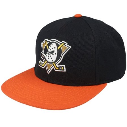 American Needle - NHL Svart snapback Keps - Anaheim Ducks 400 Series Black/Orange Snapback @ Hatstore