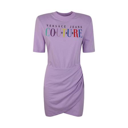 Versace Jeans Couture Dress with logo , Paars , Dames , Maat: L