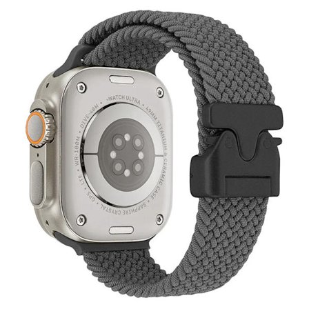 Fallskärm Nylon Armband kompatibelt Apple Watch Ultra 2 10 9 8 7 6 5 4 SE Flätat Tåligt Armband iWatch 49mm 46mm 45mm 42mm 44mm 40/41mm