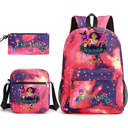 Encanto Mirabel Madrigalsskuldertaske +penneetui +rygsæk Carnival Barnegave 3Pcs Set