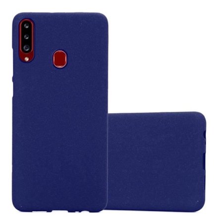 Skal till Samsung Galaxy A20s Fodral i FROST DARK BLUE Fodral Fodral Skydd Silikon TPU Fodral
