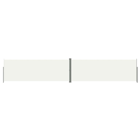 Vidaxl Infällbar Sidomarkis Gräddvit 220x1200 Cm Creme