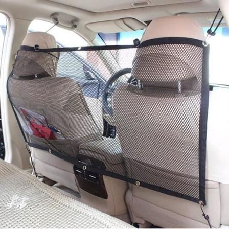 Ecent Bilbeskyttelse Nät Pet Net Bil Auto Separation for Hund Katt 115 x 62 cm black