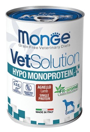 Monge VetSolution Hypo Monoprotein Canine Agnello Lattina 400g