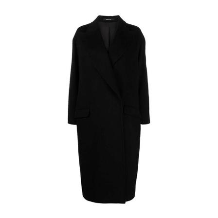 Tagliatore, Single-Breasted Coats Zwart, Dames, Maat:XS