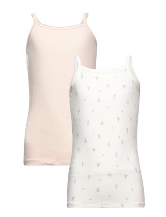 Yalina Top Gots 2-Pack T-shirt Ærmeløs Hvid Mini A Ture