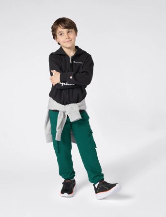 Champion Hooded Full Zip Sweatshirt - Black - 162-167