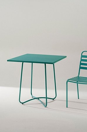 Jotex - Bord 74x74 Cm Aluminium Petrolblå ANTIBES - Köp Utebord hos Jotex