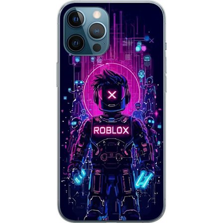 Kompatibel Mobilcover til Apple iPhone 12 Pro Max Roblox Cyber Core Kraftfuldt digitalt Roblox-design med lilla lys og futuristisk baggrund