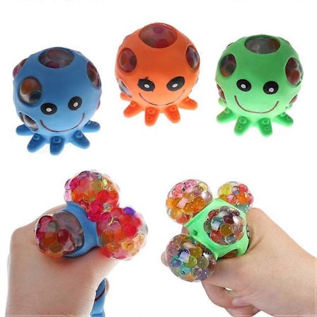 Blæksprutte Klemmebolde, Sensorisk Legetøj, Dekompressions Druebolde