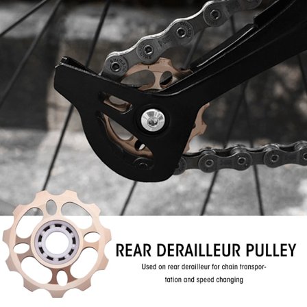 11T Jockey Hjul Bagskifter Remskive til Mountainbike Cykel Reservedele (Guld)