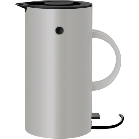 Stelton EM77 Vannkoker 1,5 liter Lysegrå - Kjøp kjøkkenmaskin hos Bakeren og Kokken