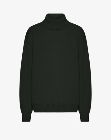 Merino Wool Turtleneck - Hunter Green - Female - 2XL