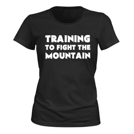 Training To Fight The Mountain - T-SHIRT - DAM svart M