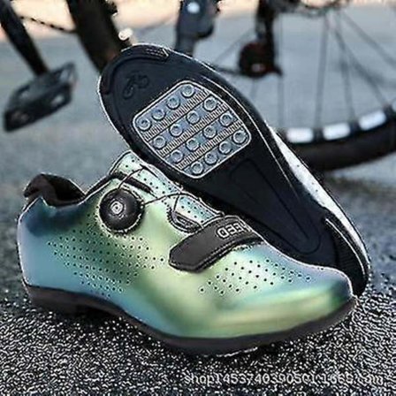 Låsbare sykkelsko for landeveissykling, fjellsko med hard såle, konkurransesko og sportssko Bright green_YF