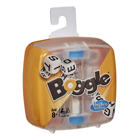 Boggle, matkapele, nopea ajattelupeli suurille ja pienille, Hasbro Gaming, Sopii yli 8-vuotiaille